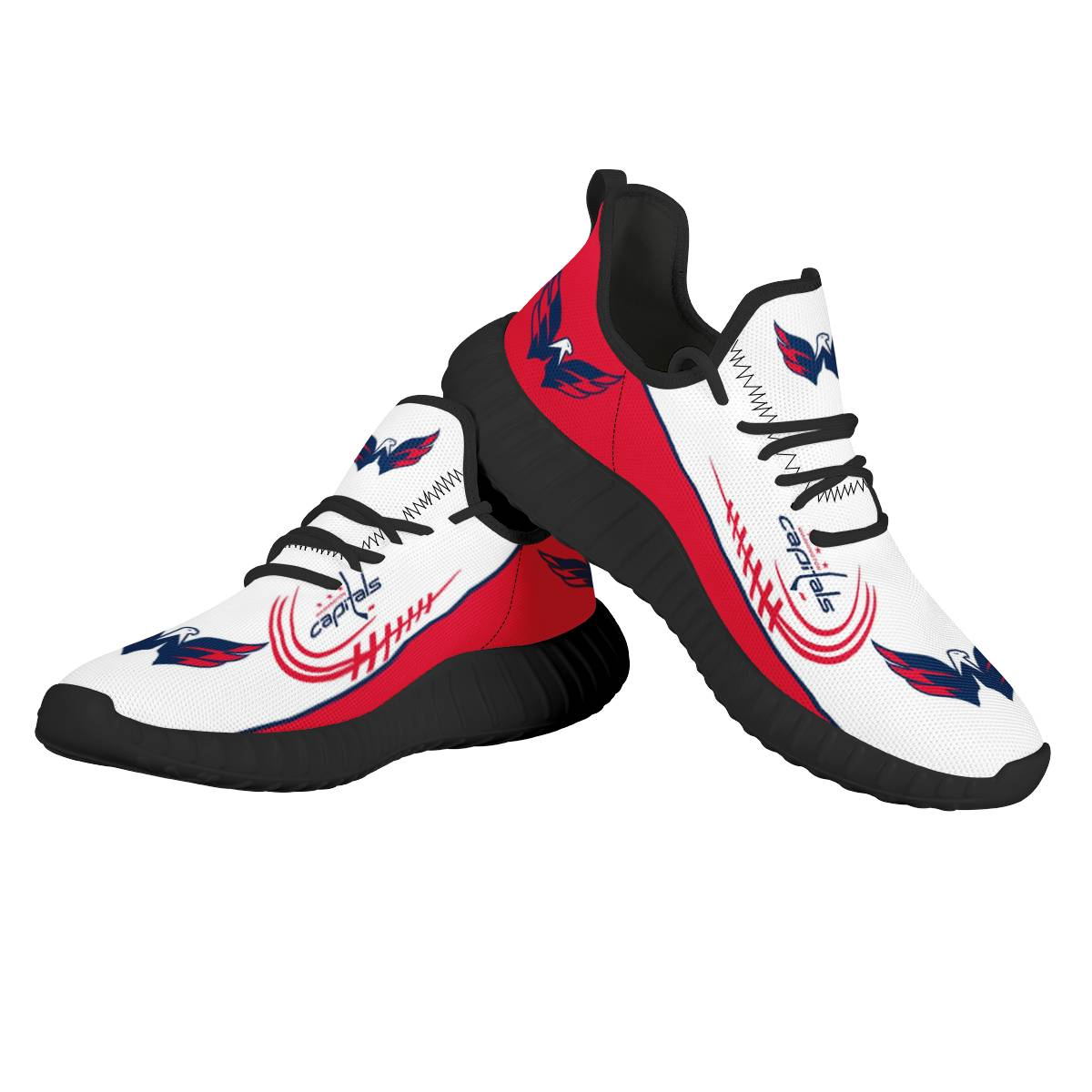Women's NHL Washington Capitals Mesh Knit Sneakers/Shoes 001